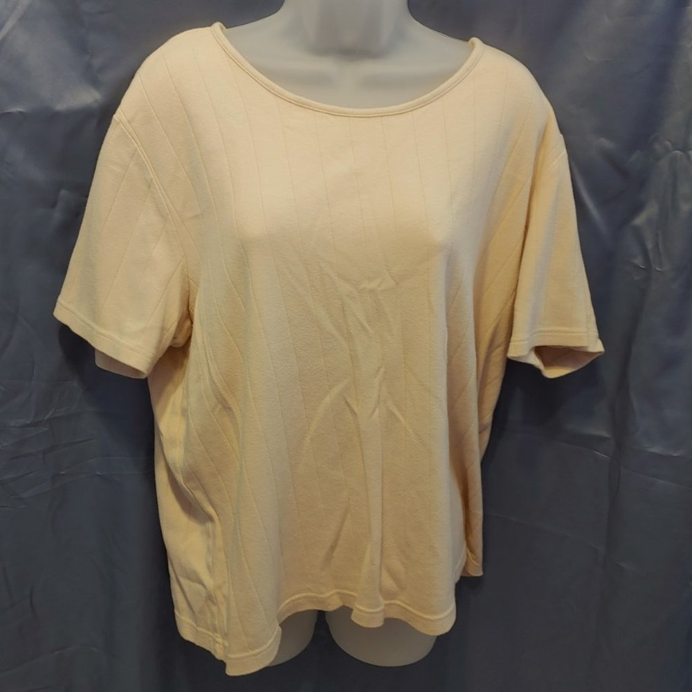 🌞14/16 Soft Yellow Cotton/Rayon Top